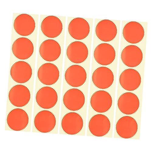 DOITOOL 100 Stück Geprägte Stempelfolie Klebrig Farbig Abdichtende Aufkleber Vinyl Aufkleber Etiketten Umschlag Aufkleber Siegel Stier Gold Briefumschläge Aufkleber- Vereiteln Orange DOITOOL 100 Stück Geprägte Stempelfolie Klebrig Farbig Abdichtende Aufkleber Vinyl Aufkleber Etiketten Umschlag Aufkleber Siegel Stier Gold Briefumschläge Aufkleber- Vereiteln Orange von DOITOOL