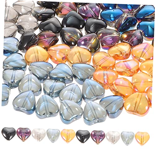 DOITOOL 100 Stück Glaskristallperlen Perlen Masse lose klein Perlenschmuck Perlen für Armbänder Herz Glasperlen Herz-Abstandsperlen für die Schmuckherstellung DOITOOL 100 Stück Glaskristallperlen Perlen Masse lose klein Perlenschmuck Perlen für Armbänder Herz Glasperlen Herz-Abstandsperlen für die Schmuckherstellung von DOITOOL