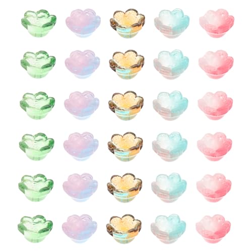 DOITOOL 100 Stück Glasperlen Glockenblumen mit Farbverlauf Blumen Charms für DIY Schmuckherstellung Langlebige Glasperlen für Armbänder Halsketten Handgemachte Blumige Perlen DOITOOL 100 Stück Glasperlen Glockenblumen mit Farbverlauf Blumen Charms für DIY Schmuckherstellung Langlebige Glasperlen für Armbänder Halsketten Handgemachte Blumige Perlen von DOITOOL
