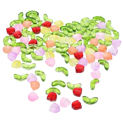 DOITOOL 100 Stück Glasperlen für DIY Schmuckherstellung Bunte Handarbeitsperlen für Armbänder und Dekoration für Kreative Bastelprojekte und von DOITOOL