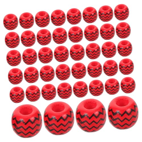 DOITOOL 100 Stück Große Holzperlen mit Wellenmuster Rote DIY Bastelperlen für Halsketten und Armbänder Natürliche Runde Holzcharms für Schmuckherstellung und Kreative Projekte DOITOOL 100 Stück Große Holzperlen mit Wellenmuster Rote DIY Bastelperlen für Halsketten und Armbänder Natürliche Runde Holzcharms für Schmuckherstellung und Kreative Projekte von DOITOOL
