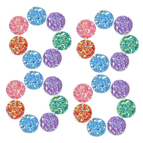 DOITOOL 100 Stück Gypsophila-Flachbodenbohrer funkelnde Strasssteine Stern Verschönerung Basteln hochzeitsdeko hochzeitsdeco Flatback -Strasssteine Anhänger mit flachem Rücken Plastik von DOITOOL