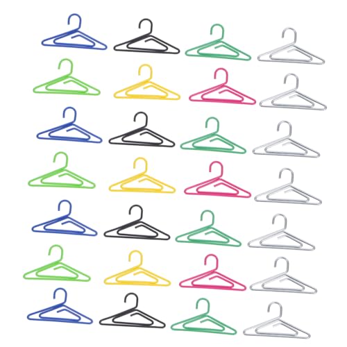 DOITOOL 100 Stück Hängender Papierclip Lustige Metall Büroklammern im Kleiderbügel Design Dekorative Clips für Notizen Journale und Dokumente Vielseitig Einsetzbar für Schule und Büro von DOITOOL