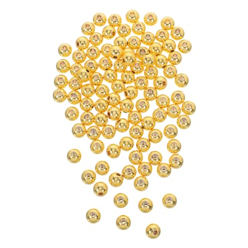 DOITOOL 100 Stück Handgefertigte Perlen Halskette Anhänger Perlen Diy Bastelperlen Ohrringe Machen Kleine Runde Runde Lose Kupfer Golden DOITOOL 100 Stück Handgefertigte Perlen Halskette Anhänger Perlen Diy Bastelperlen Ohrringe Machen Kleine Runde Runde Lose Kupfer Golden von DOITOOL