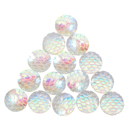 DOITOOL 100 Stück Harzbohrer Fischskalen kleine Fischperlen ab Strass runde Cabochons mit flacher Rückseite Cabochons aus Harz Meerjungfrau-Charme Meerjungfrau-Perlen Plastik Weiß DOITOOL 100 Stück Harzbohrer Fischskalen kleine Fischperlen ab Strass runde Cabochons mit flacher Rückseite Cabochons aus Harz Meerjungfrau-Charme Meerjungfrau-Perlen Plastik Weiß von DOITOOL