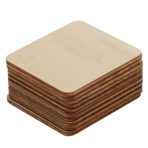 DOITOOL 100 Stück Hölzerne quadratische Holzscheiben Kunsthandwerk zum Aufhängen von Dekorationen Quadrate Basteln Kunstdekorationen aus Holz praktisches Holzhandwerk Beige DOITOOL 100 Stück Hölzerne quadratische Holzscheiben Kunsthandwerk zum Aufhängen von Dekorationen Quadrate Basteln Kunstdekorationen aus Holz praktisches Holzhandwerk Beige von DOITOOL