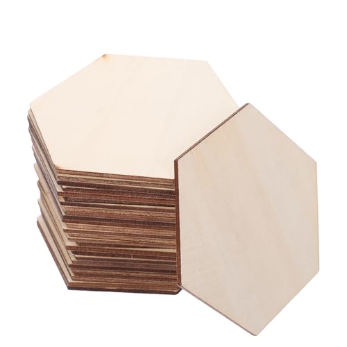 DOITOOL 100 Stück Holzhandwerk Sechseckbretter unfertige Untersetzer aus Holz sechseckiger Rahmen unfertiges Holz sechseckige Holzplatte sechseckige Bretter Beige DOITOOL 100 Stück Holzhandwerk Sechseckbretter unfertige Untersetzer aus Holz sechseckiger Rahmen unfertiges Holz sechseckige Holzplatte sechseckige Bretter Beige von DOITOOL