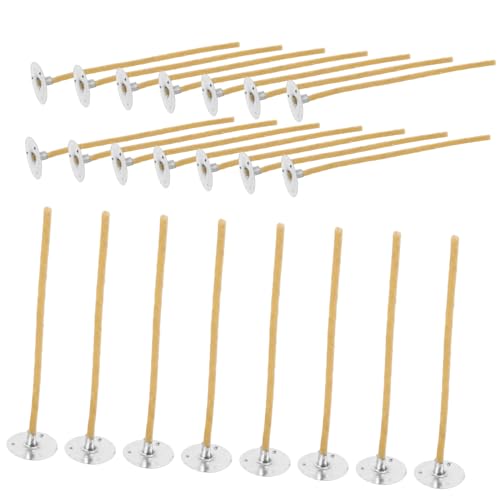 DOITOOL 100 Stück Kerzendochte mit Metallbasis DIY Kerzenherstellung Langlebige und Praktische Dochte für Aromatische Kerzen Lange Baumwolldochte für Handwerksprojekte DOITOOL 100 Stück Kerzendochte mit Metallbasis DIY Kerzenherstellung Langlebige und Praktische Dochte für Aromatische Kerzen Lange Baumwolldochte für Handwerksprojekte von DOITOOL