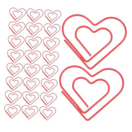 DOITOOL 100 Stück Kleine Rote Herz-papierklammern aus Metall Dekorative Süße Büroklammern für Scrapbooking Journaling Diy-projekte Reise und Organisation von Dokumenten DOITOOL 100 Stück Kleine Rote Herz-papierklammern aus Metall Dekorative Süße Büroklammern für Scrapbooking Journaling Diy-projekte Reise und Organisation von Dokumenten von DOITOOL