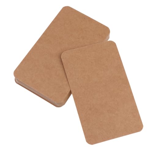 DOITOOL 100 Stück Kraftpapier Karteikarten Blanko DIY Lernkarten Vielseitig Einsetzbar für Büro Schule Zuhause Inklusive Einlochung zum Basteln von Lesezeichen und Grußkarten von DOITOOL