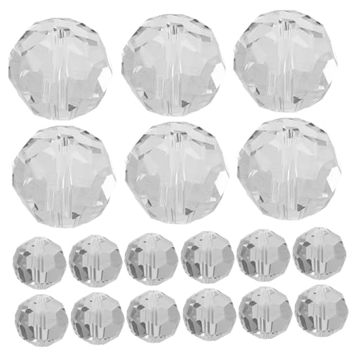DOITOOL 100 Stück Kristallperlen für DIY Deko Glänzende Perlen für Vorhänge Schmuck Multifunktionale Hängende Bead Ringe für Kreative Projekte von DOITOOL