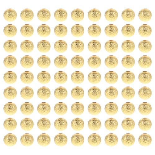 DOITOOL 100 Stück Kupfer Abstandshalter Perlen Wiederverwendbare Schmuckperlen für Diy Armbänder Goldene und Silberne Runde Perlen Bastelzubehör für Kreative Schmuckherstellung DOITOOL 100 Stück Kupfer Abstandshalter Perlen Wiederverwendbare Schmuckperlen für Diy Armbänder Goldene und Silberne Runde Perlen Bastelzubehör für Kreative Schmuckherstellung von DOITOOL