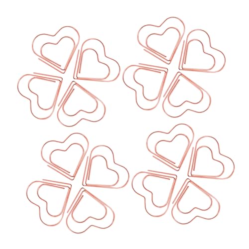 DOITOOL 100 Stück Liebes Büroklammern Dreieckige Büroklammern Scrapbook Clips Kleine Für Papier Süße Binder Clips Kleine Büroklammern Büroklammer Herz Kleine Büroklammern von DOITOOL