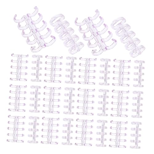 DOITOOL 100 Stück Loseblatt Schnallenbinderringe Farbige Loseblattringe Kunststoff Binderclips Clipringe Für Papierbuchringe Binderückenringe Für Karteikarten Spaltringe Violett DOITOOL 100 Stück Loseblatt Schnallenbinderringe Farbige Loseblattringe Kunststoff Binderclips Clipringe Für Papierbuchringe Binderückenringe Für Karteikarten Spaltringe Violett von DOITOOL