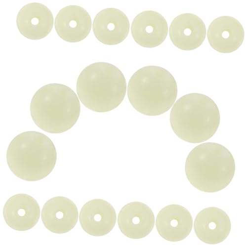 DOITOOL 100 Stück Luminous Glasperlen Runde Diy Schmuckperlen für Armbänder und Bunte Leuchtende Bastelperlen für Kreative Projekte und Handarbeiten von DOITOOL