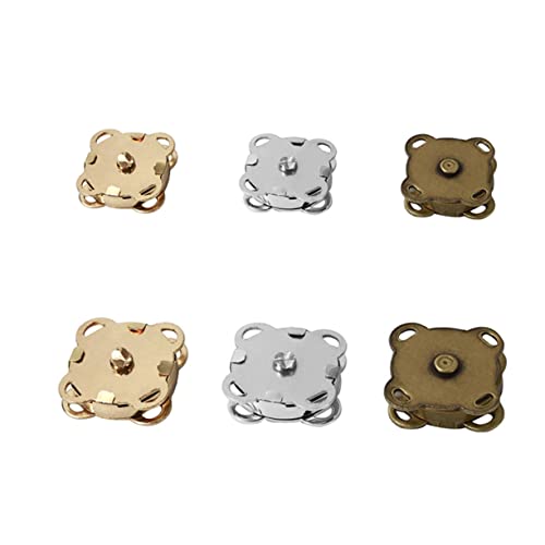 DOITOOL 100 Stück Magnetverschlüsse für Geldbörsen magnet knöpfe magnetische knöpfe Magnetische Taschenknöpfe handtasche magnetische Druckknöpfe magnetische Taschenverschlüsse Silver von DOITOOL