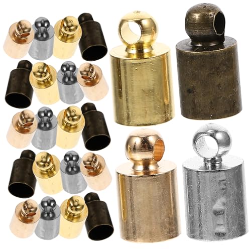 DOITOOL 100 Stück Mini Quasten Endkappen Mischfarben Kupfer Schmuckzubehör für Halsketten DIY Schmuckherstellung Zubehör DOITOOL 100 Stück Mini Quasten Endkappen Mischfarben Kupfer Schmuckzubehör für Halsketten DIY Schmuckherstellung Zubehör von DOITOOL
