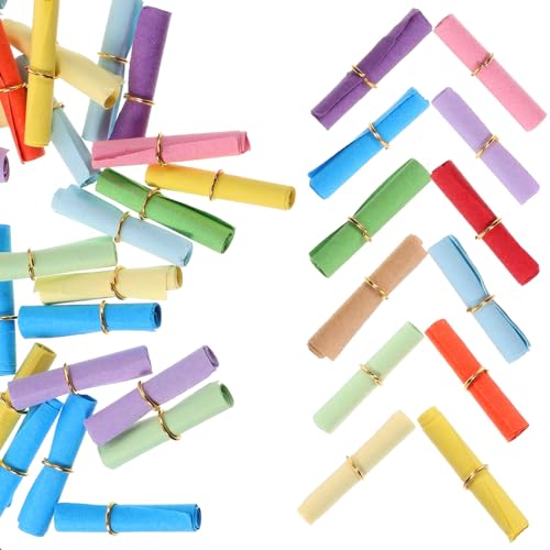 DOITOOL 100 Stück Mini Wunschpapier Bunte Papierrollen für Vintage Deko für Flaschen Kreative Botschaften für Scrapbooking und Journaling DOITOOL 100 Stück Mini Wunschpapier Bunte Papierrollen für Vintage Deko für Flaschen Kreative Botschaften für Scrapbooking und Journaling von DOITOOL