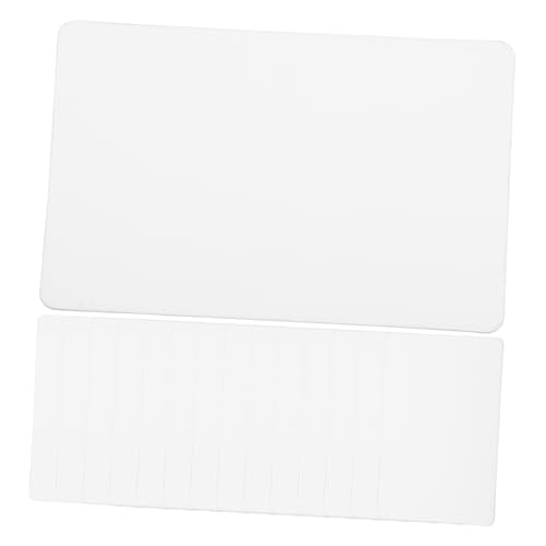DOITOOL 100 Stück Multifunktions-Plastikkarten kleine leere Karten Wände schmucklos ziemlich leere Karten Preiskarten Schmuck Karten Zeichnungs-Tag-Stütze PVC Weiß von DOITOOL
