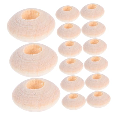 DOITOOL 100 Stück Natürliche Holzperlen Perlen Flach Rund Saucer Spacer Beads für DIY Schmuckherstellung Armband Halskette Bastelzubehör DOITOOL 100 Stück Natürliche Holzperlen Perlen Flach Rund Saucer Spacer Beads für DIY Schmuckherstellung Armband Halskette Bastelzubehör von DOITOOL