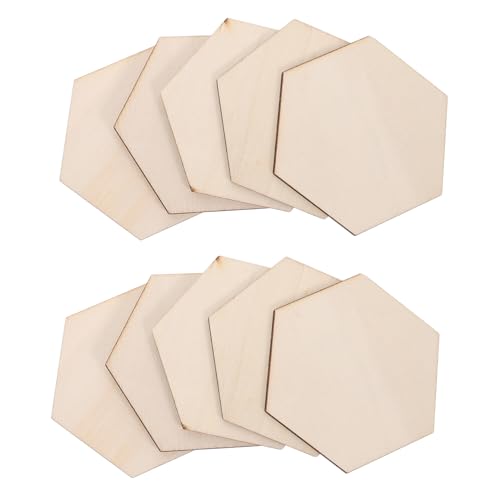DOITOOL 100 Stück Naturholz Sechseck Holzplatten für Diy Wandkunst Heimdekoration Hochzeiten Partys und Bastelprojekte für Kreative Anwendungen DOITOOL 100 Stück Naturholz Sechseck Holzplatten für Diy Wandkunst Heimdekoration Hochzeiten Partys und Bastelprojekte für Kreative Anwendungen von DOITOOL