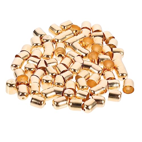 DOITOOL 100 Stück Ohrring-Zubehör Crimpen Ende Perle Quaste Tipps Wildleder Endkappe für schmuck Crimp-Enden Schnur Endkappe Crimp-Endkappe Metall Golden DOITOOL 100 Stück Ohrring-Zubehör Crimpen Ende Perle Quaste Tipps Wildleder Endkappe für schmuck Crimp-Enden Schnur Endkappe Crimp-Endkappe Metall Golden von DOITOOL