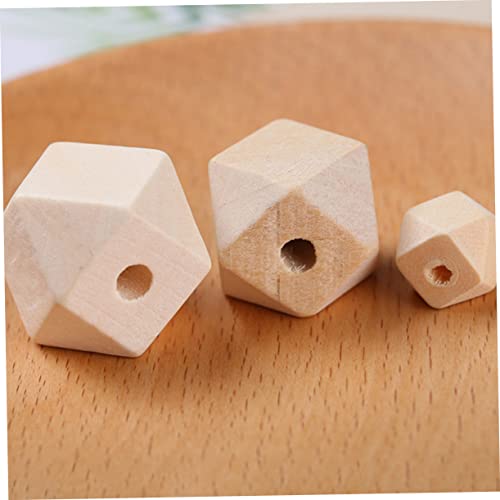 DOITOOL 100 Stück Oktagonale Holzperlen Bastelperlen zum Auffädeln Naturholz DIY Schmuck Zubehör für Armbänder Halsketten Handmade Material DOITOOL 100 Stück Oktagonale Holzperlen Bastelperlen zum Auffädeln Naturholz DIY Schmuck Zubehör für Armbänder Halsketten Handmade Material von DOITOOL