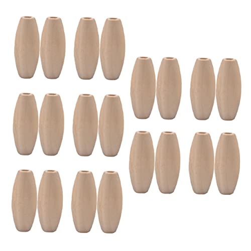 DOITOOL 100 Stück Ovale Holzperlen zum Auffädeln Diy Zubehör für Schmuckherstellung Natürliche Holzperlen für Armbänder und Bastelprojekte Vielseitig Einsetzbar DOITOOL 100 Stück Ovale Holzperlen zum Auffädeln Diy Zubehör für Schmuckherstellung Natürliche Holzperlen für Armbänder und Bastelprojekte Vielseitig Einsetzbar von DOITOOL