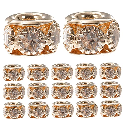 DOITOOL 100 Stück Rondelle Spacer Perlen mit Strass für Schmuckgestaltung Diy Armbänder und Metallperlen für Bastelprojekte DOITOOL 100 Stück Rondelle Spacer Perlen mit Strass für Schmuckgestaltung Diy Armbänder und Metallperlen für Bastelprojekte von DOITOOL
