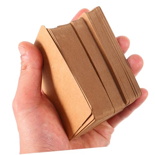 DOITOOL 100 Stück Schlüsselanhänger Karten Kraftpapier Kleine Leichte Verpackungskarten für Schmuck und Einzelhandel Stabile Schlüsselanhängerhalterung für Messestand Einzelhandel und DOITOOL 100 Stück Schlüsselanhänger Karten Kraftpapier Kleine Leichte Verpackungskarten für Schmuck und Einzelhandel Stabile Schlüsselanhängerhalterung für Messestand Einzelhandel und von DOITOOL