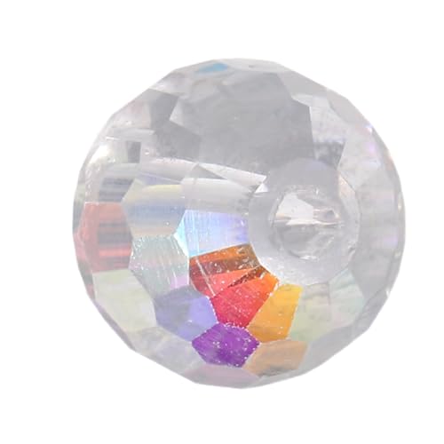 DOITOOL 100 Stück Schmuckanhänger Lose Perlen Transparente Glasperlen Klare Glasperlen Zum Auffädeln Vintage Lose Perlen Handgefertigte Armbandperlen Facettierte von DOITOOL