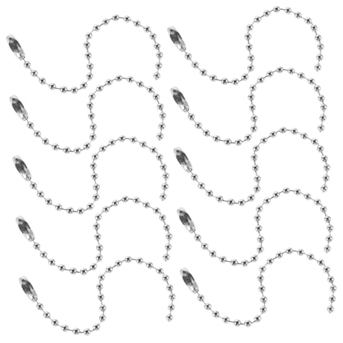 DOITOOL 100 Stück Silberfarbene Kugelkette mit Langlebiger Elektroplattierung Vielseitige Perlenkette für Schmuckherstellung DIY Basteln und Dekoration Anpassbare für Kreative Accessoires von DOITOOL