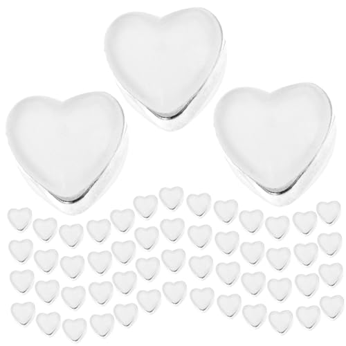 DOITOOL 100 Stück Silikon Ohrstecker Verschlüsse Herzform Ohrring Stopper Ersatz Sicherer Halt Flexible DIY Ohrstecker Rückseiten für Damen Schmuck Zubehör DOITOOL 100 Stück Silikon Ohrstecker Verschlüsse Herzform Ohrring Stopper Ersatz Sicherer Halt Flexible DIY Ohrstecker Rückseiten für Damen Schmuck Zubehör von DOITOOL
