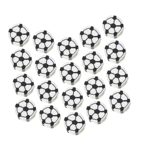 DOITOOL 100 Stück Soft Fußballperlen Sports Theme Beads Polymer Clay Beads für DIY Schmuckherstellung Armbänder Halsketten Spacer Perlen Robust Farbbeständig DOITOOL 100 Stück Soft Fußballperlen Sports Theme Beads Polymer Clay Beads für DIY Schmuckherstellung Armbänder Halsketten Spacer Perlen Robust Farbbeständig von DOITOOL