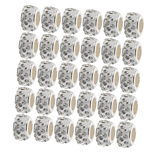 DOITOOL 100 Stück Spacer Beads mit Großen Löchern Bunte Rhinestone Polymer Clay Perlen für Schmuckherstellung Diy Armband Halskette Charm Bastelzubehör Natürliche Textur Vielseitig für DOITOOL 100 Stück Spacer Beads mit Großen Löchern Bunte Rhinestone Polymer Clay Perlen für Schmuckherstellung Diy Armband Halskette Charm Bastelzubehör Natürliche Textur Vielseitig für von DOITOOL