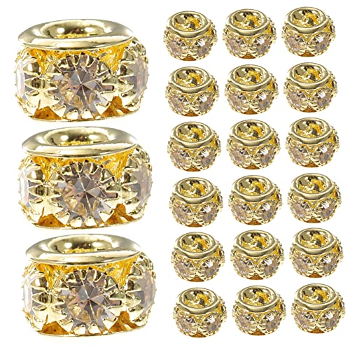DOITOOL 100 Stück Strass Rondelle Spacer Perlen für Diy Schmuckherstellung Metallperlen für Armbänder und Bastelzubehör für Projekte DOITOOL 100 Stück Strass Rondelle Spacer Perlen für Diy Schmuckherstellung Metallperlen für Armbänder und Bastelzubehör für Projekte von DOITOOL