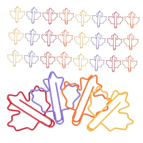 DOITOOL 100 Stück Teiliges Bunte Metall Maple Leaf Büroklammern mit Kunststoffbeschichtung Starke Haftung Vielseitig für Lesezeichen Büroorganisation Bastelprojekte und Einladungen für DOITOOL 100 Stück Teiliges Bunte Metall Maple Leaf Büroklammern mit Kunststoffbeschichtung Starke Haftung Vielseitig für Lesezeichen Büroorganisation Bastelprojekte und Einladungen für von DOITOOL