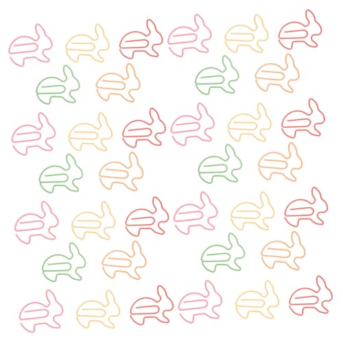 DOITOOL 100 Stück Teiliges Niedliche Hasen Büroklammern aus Metall Tierförmige Dekorative Papierclips als Kreative Lesezeichen für Schule Büro und Journal Bunte Hasenmotiv Clips für DOITOOL 100 Stück Teiliges Niedliche Hasen Büroklammern aus Metall Tierförmige Dekorative Papierclips als Kreative Lesezeichen für Schule Büro und Journal Bunte Hasenmotiv Clips für von DOITOOL
