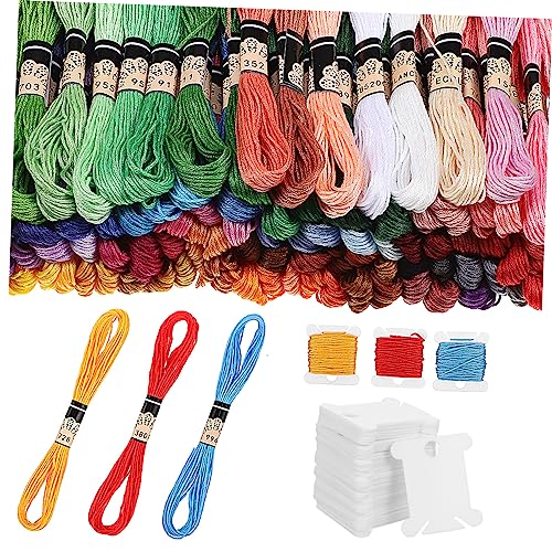 DOITOOL 100 Stück Teiliges Stickgarn Bunten Farben mit Weißen Spulen Zubehör für Diy Arbeiten Kreuzstich und Freundschaftsbänder Praktischen Stickgarnkarten für Einfache Aufbewahrung DOITOOL 100 Stück Teiliges Stickgarn Bunten Farben mit Weißen Spulen Zubehör für Diy Arbeiten Kreuzstich und Freundschaftsbänder Praktischen Stickgarnkarten für Einfache Aufbewahrung von DOITOOL
