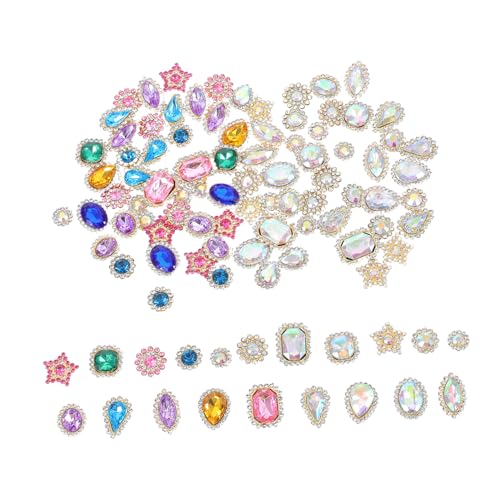DOITOOL 100 Stück Teiliges Strasssteine zum Aufnähen Kleine Sonnenblumen Designs Goldfarbene Basis Mix aus Weißen und Farbigen Ab Farben Vielseitig für DIY Kleiderzubehör Haarclips und DOITOOL 100 Stück Teiliges Strasssteine zum Aufnähen Kleine Sonnenblumen Designs Goldfarbene Basis Mix aus Weißen und Farbigen Ab Farben Vielseitig für DIY Kleiderzubehör Haarclips und von DOITOOL