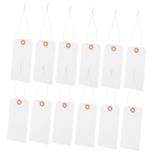 DOITOOL 100 Stück Teiliges Weiße Blanko Kleidungsetiketten aus Papier mit Drahtverschluss Vielseitige Anhänger für Schuhe Taschen Handbeschreibbar Robust und Professionell für DOITOOL 100 Stück Teiliges Weiße Blanko Kleidungsetiketten aus Papier mit Drahtverschluss Vielseitige Anhänger für Schuhe Taschen Handbeschreibbar Robust und Professionell für von DOITOOL