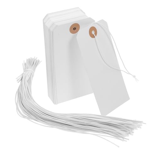 DOITOOL 100 Stück Teiliges Weiße Blanko Papier etiketten mit Draht für Kleidung Schuhe Taschen Vielseitige Beschreibbare Preisschilder und Namensanhänger für Einzelhandel und DOITOOL 100 Stück Teiliges Weiße Blanko Papier etiketten mit Draht für Kleidung Schuhe Taschen Vielseitige Beschreibbare Preisschilder und Namensanhänger für Einzelhandel und von DOITOOL