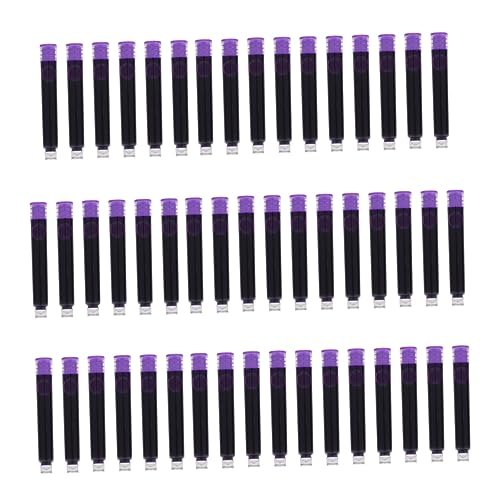 DOITOOL 100 Stück Tintenbeutel Löschbar Nachfüllungen Tinte Füllfederhalter Tintenstift Tintenpatronen Für Stifte Stifttinte Brunnenstiftzubehör Zeichenstift Tinte Plastik Violett von DOITOOL