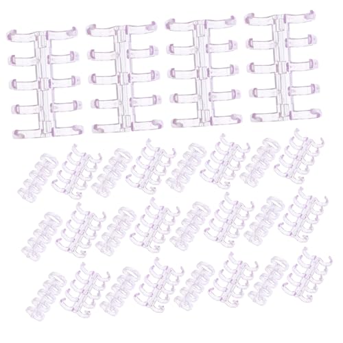 DOITOOL 100 Stück Transparente Kunststoff Binder Ringe zum Binden von Karteikarten und Notizbüchern Abnehmbare und Platzsparende Ringbügel für Büro und Schule DOITOOL 100 Stück Transparente Kunststoff Binder Ringe zum Binden von Karteikarten und Notizbüchern Abnehmbare und Platzsparende Ringbügel für Büro und Schule von DOITOOL