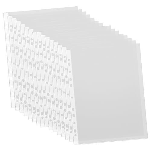 DOITOOL 100 Stück Übersichtliche Dokumentenmappen Ordner Mit Zinken Dokumententaschen Beutel Mit Losen Blättern Schützende Aktentaschen Dateiordner Aktentaschen Mit Losen Blättern Behälter von DOITOOL