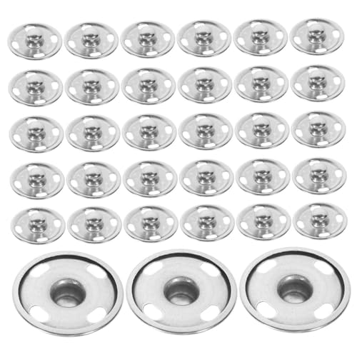 DOITOOL 100 Stück Versteckte Knöpfe an der Kleidung Befestigungsteile aus Metall Knöpfe für Handwerk Knopfverschluss Metallverschlüsse für Stoff Druckknöpfe schnappt Silver DOITOOL 100 Stück Versteckte Knöpfe an der Kleidung Befestigungsteile aus Metall Knöpfe für Handwerk Knopfverschluss Metallverschlüsse für Stoff Druckknöpfe schnappt Silver von DOITOOL