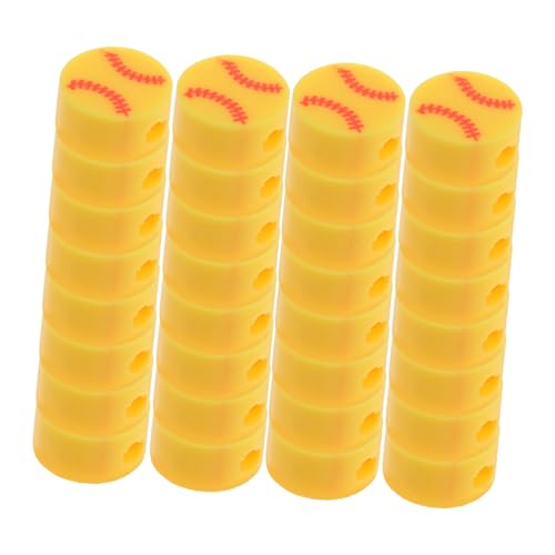 DOITOOL 100 Stück Weiche Keramikperlen Softball-anhänger Für Armbänder Sportperlen Für Die Schmuckherstellung Flache Perlen Für Armbänder Softball-armband Softball-charme Gelb Polymer-ton DOITOOL 100 Stück Weiche Keramikperlen Softball-anhänger Für Armbänder Sportperlen Für Die Schmuckherstellung Flache Perlen Für Armbänder Softball-armband Softball-charme Gelb Polymer-ton von DOITOOL
