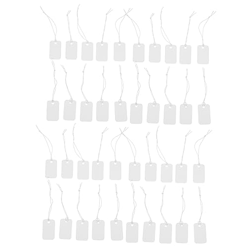 DOITOOL 100 Stück Weiße Preisschilder aus Hochwertigem mit Elastischer Schnur Handschriftliche Preisetiketten für Schmuck Einzelhandel und Supermärkte Praktische Blanko Anhänger DOITOOL 100 Stück Weiße Preisschilder aus Hochwertigem mit Elastischer Schnur Handschriftliche Preisetiketten für Schmuck Einzelhandel und Supermärkte Praktische Blanko Anhänger von DOITOOL