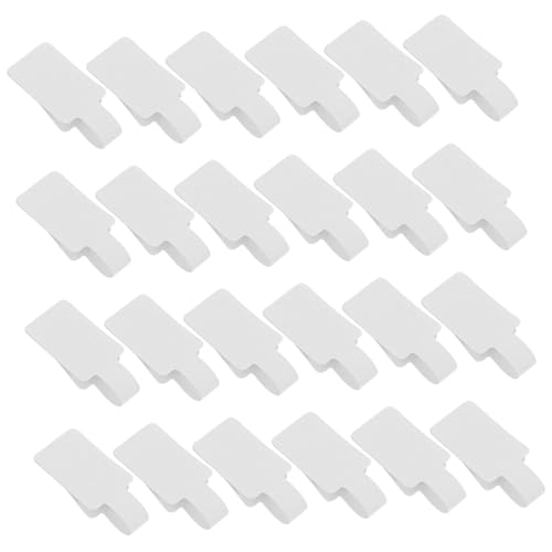 DOITOOL 100 Stück Weiße Schmuck Preisschilder Selbstklebend Blanko Etiketten Groß für Ringe Halsketten Handschriftliche Beschriftung Praktische Papieranhänger von DOITOOL
