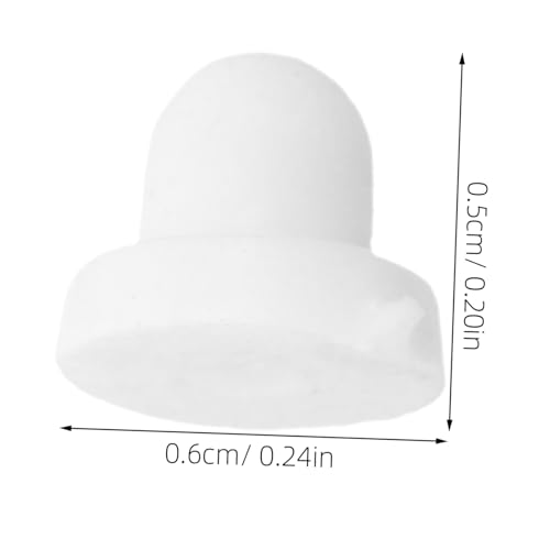 DOITOOL 100 Stück Weiße Silikon Ohrstecker Rückenstopper Leichte und Sichere Ohrstecker Rückteile Hautfreundliche Ohrschutz Pads für Diy Schmuckherstellung und DOITOOL 100 Stück Weiße Silikon Ohrstecker Rückenstopper Leichte und Sichere Ohrstecker Rückteile Hautfreundliche Ohrschutz Pads für Diy Schmuckherstellung und von DOITOOL